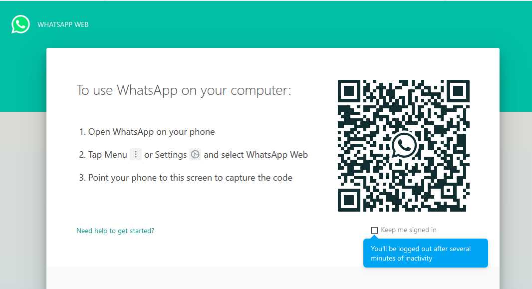 whatsapp web for laptop free download