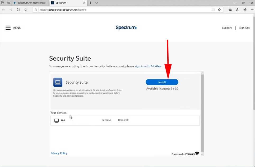 spectrum free antivirus