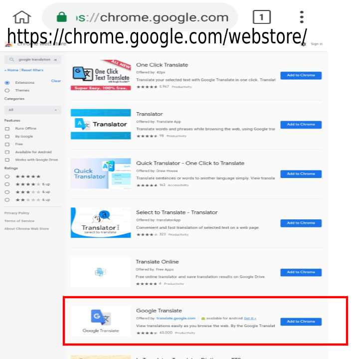 chrome extensions android