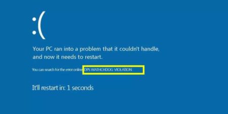 DPC Watchdog Violation Windows 10