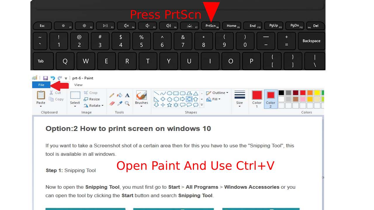 how to print screen