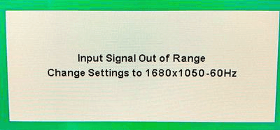 input signal out of range