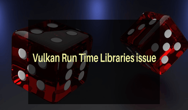 Vulkan run time library что это