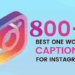 One Word Instagram Caption
