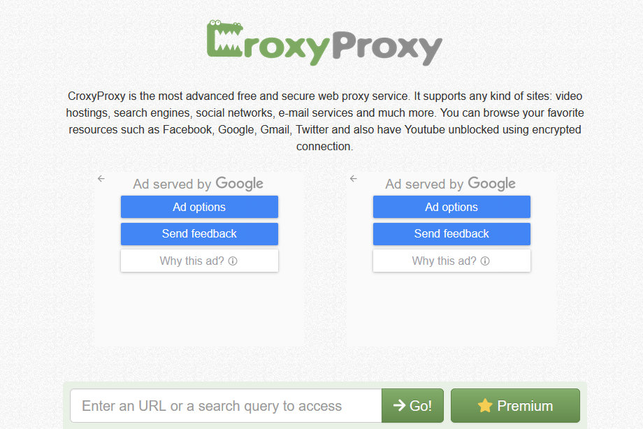 croxyproxy youtube unblock