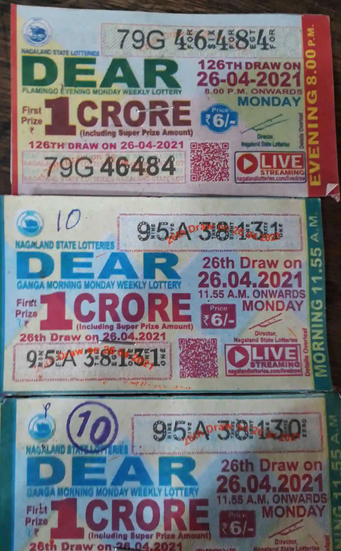 D E A R Lottery of Nagaland State